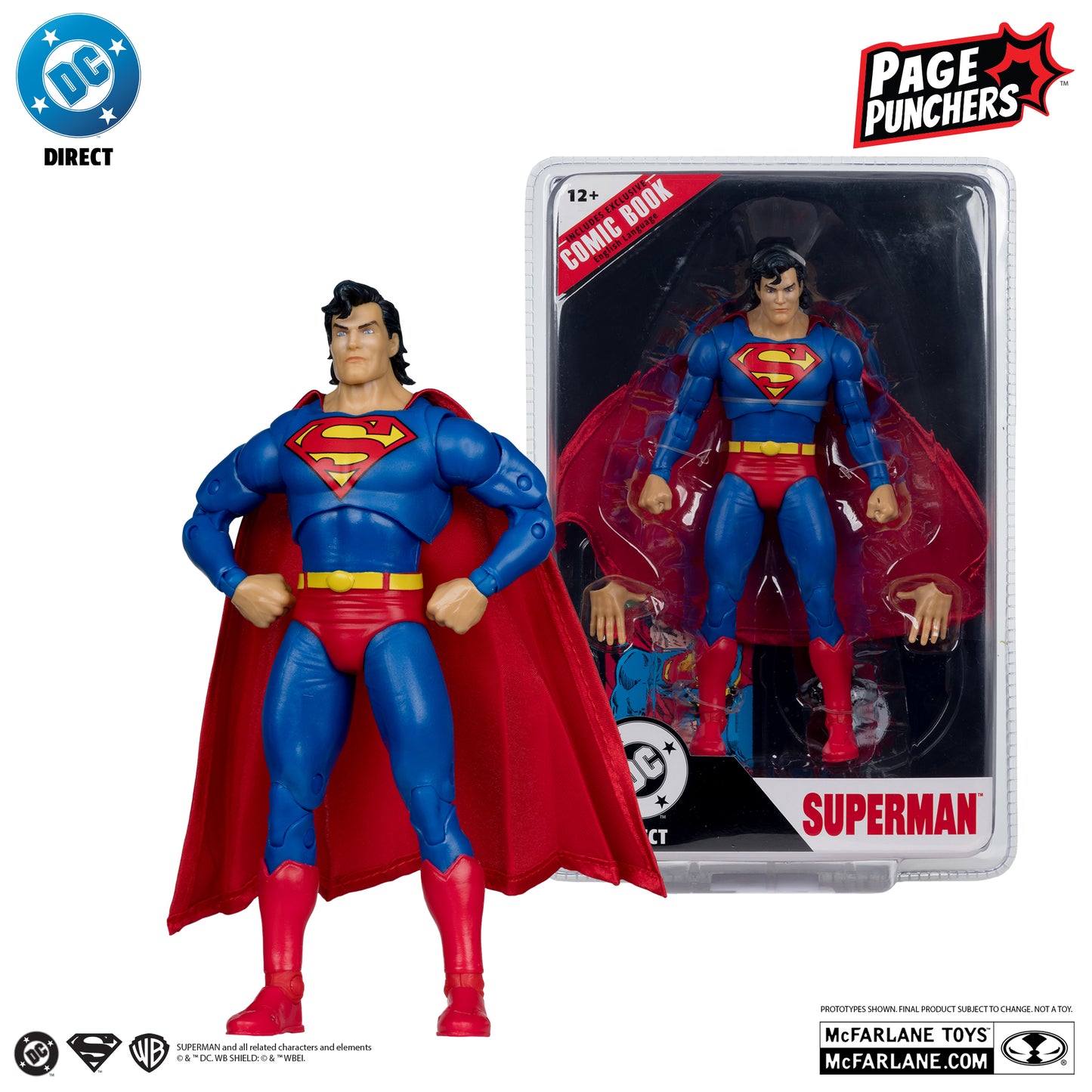 SUPERMAN (Zero Hour) McFarlane Toys DC Direct Page Punchers Action Figure with Comic