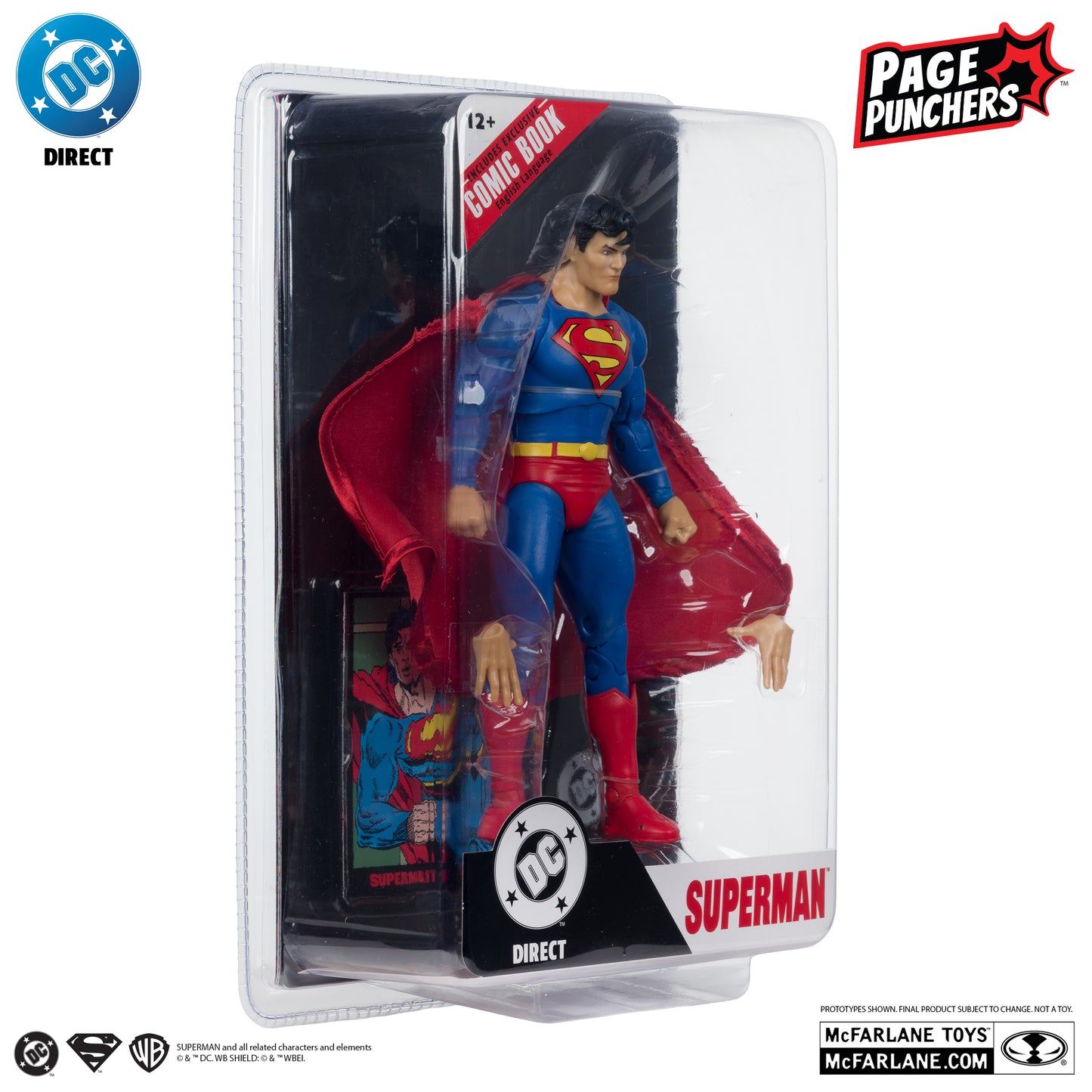 SUPERMAN (Zero Hour) McFarlane Toys DC Direct Page Punchers Action Figure with Comic
