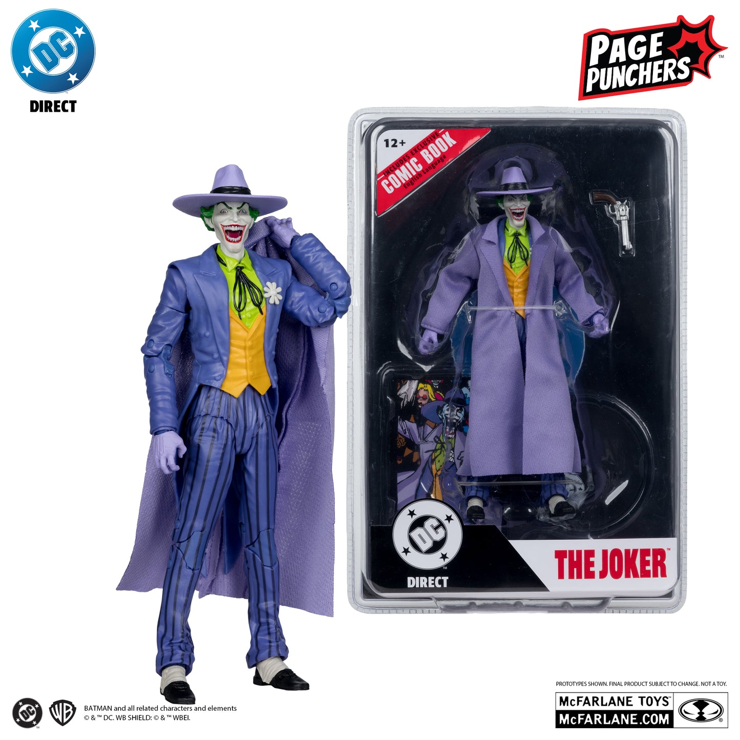 THE JOKER (Crisis on Infinite Earths) McFarlane Toys DC Direct Page Punchers Action Figure with Comic