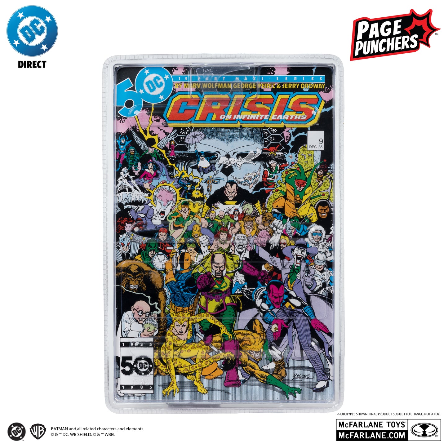THE JOKER (Crisis on Infinite Earths) McFarlane Toys DC Direct Page Punchers Action Figure with Comic
