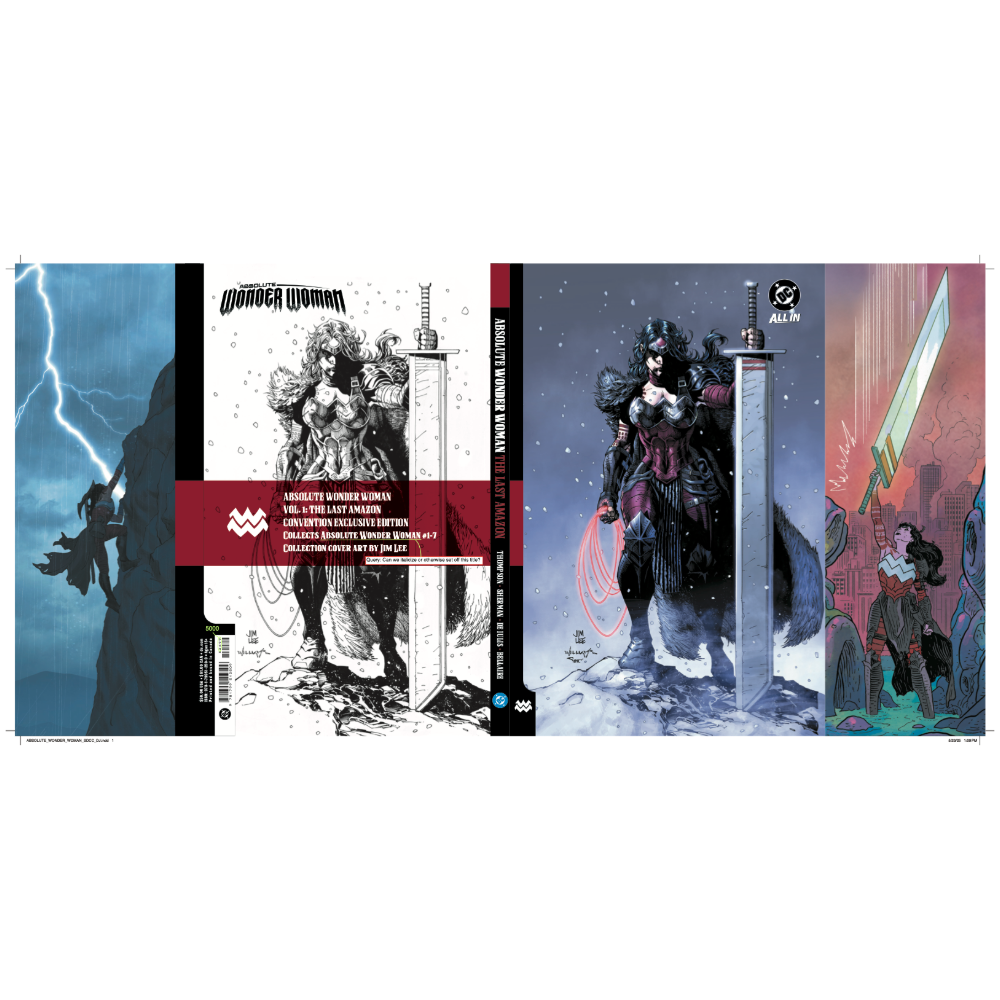 ABSOLUTE WONDER WOMAN VOL. 1: THE LAST AMAZON Jim Lee Exclusive Dust Jacket