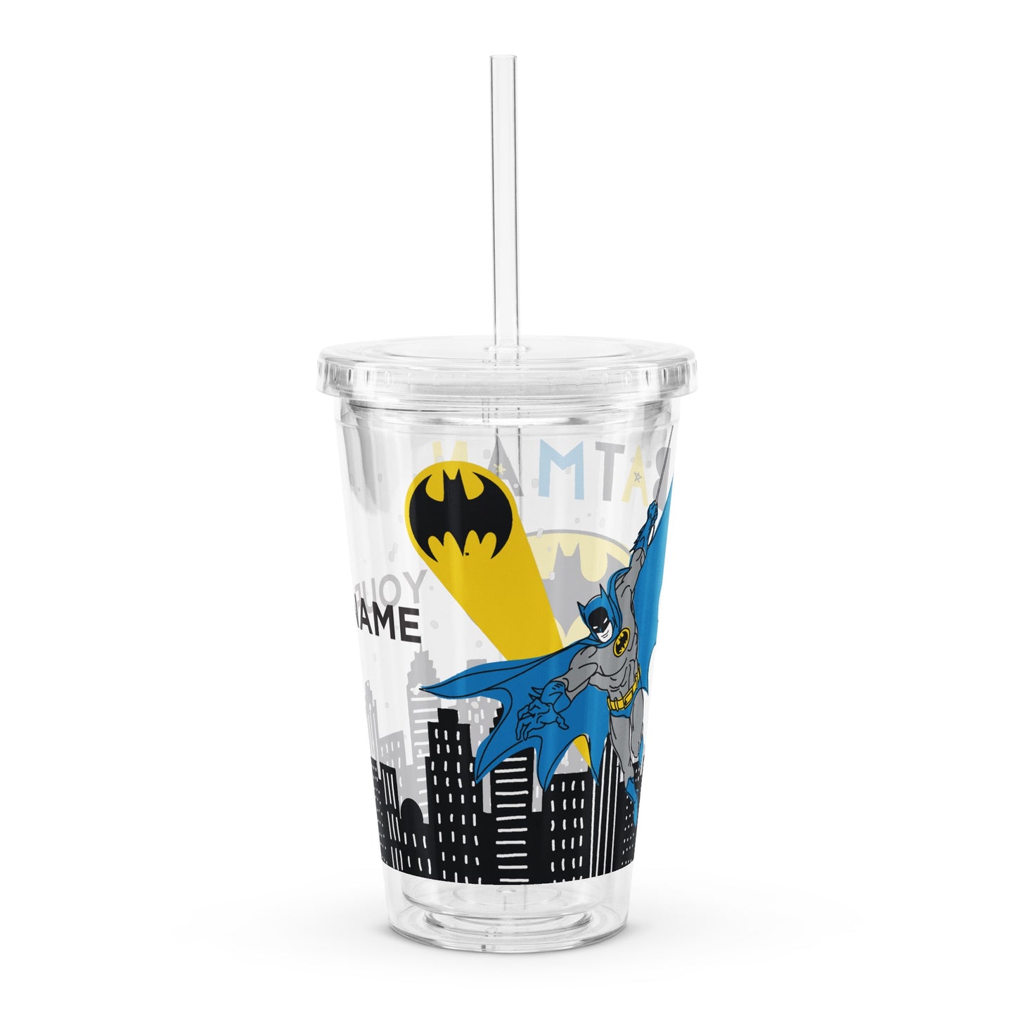 Batman Personalized Plastic Tumbler