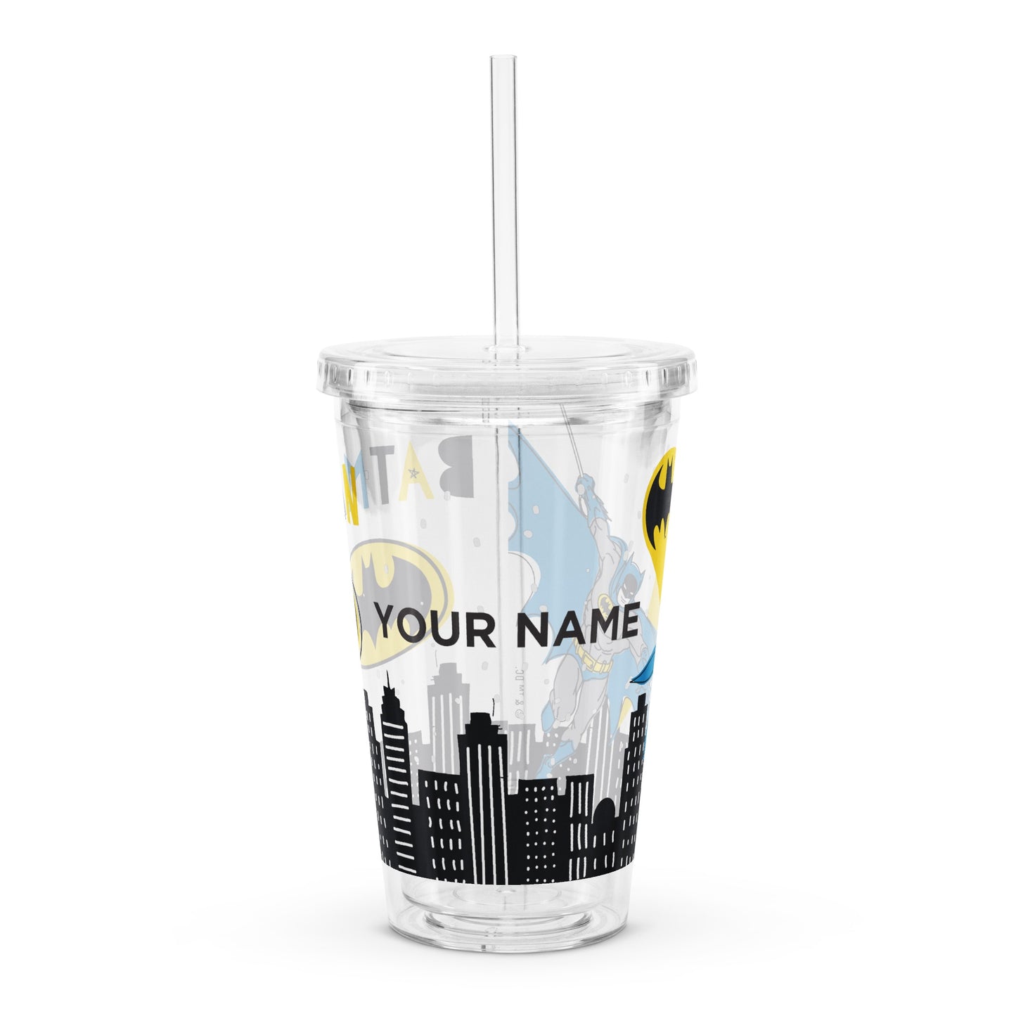 BATMAN Personalized Plastic Tumbler