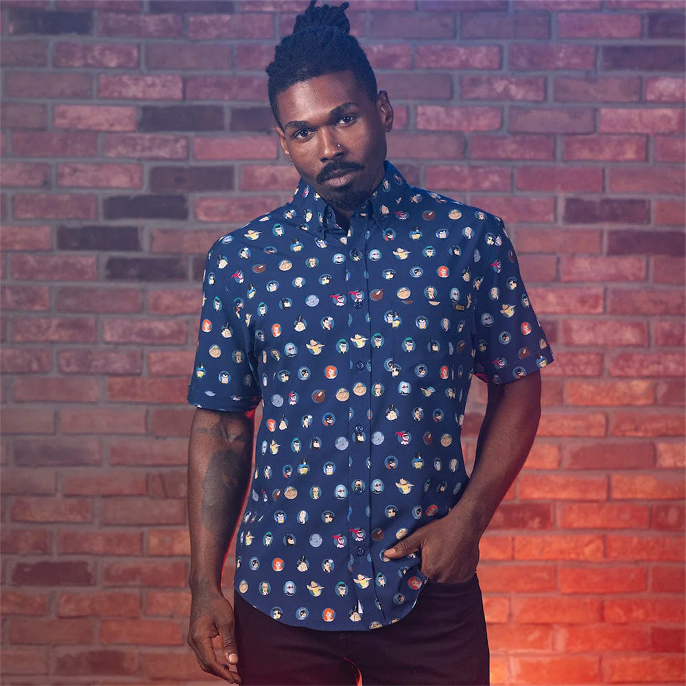 BATMAN: THE ANIMATED SERIES x RSVLTS “Villains & Vigilantes” KUNUFLEX Short Sleeve Shirt