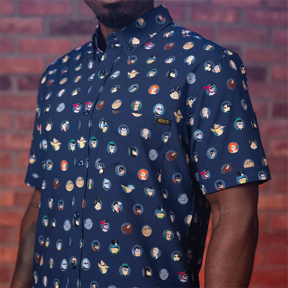 BATMAN: THE ANIMATED SERIES x RSVLTS “Villains & Vigilantes” KUNUFLEX Short Sleeve Shirt