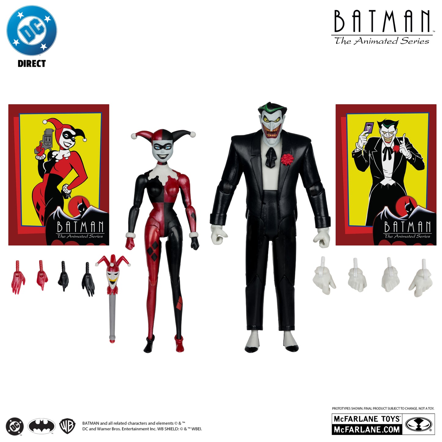BATMAN: THE ANIMATED SERIES McFarlane Gold Label Collection DC Direct Harley Quinn & The Joker Mad Love Action Figure 2-Pack