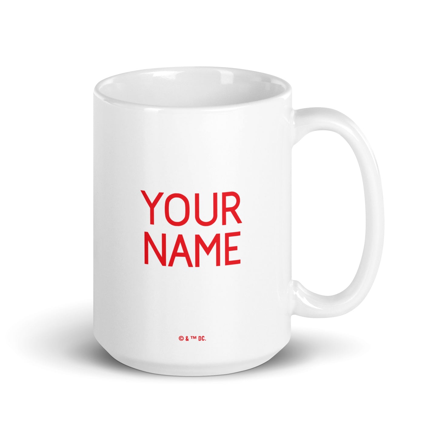 SUPERGIRL #1 Comic Logo Personalized White Mug