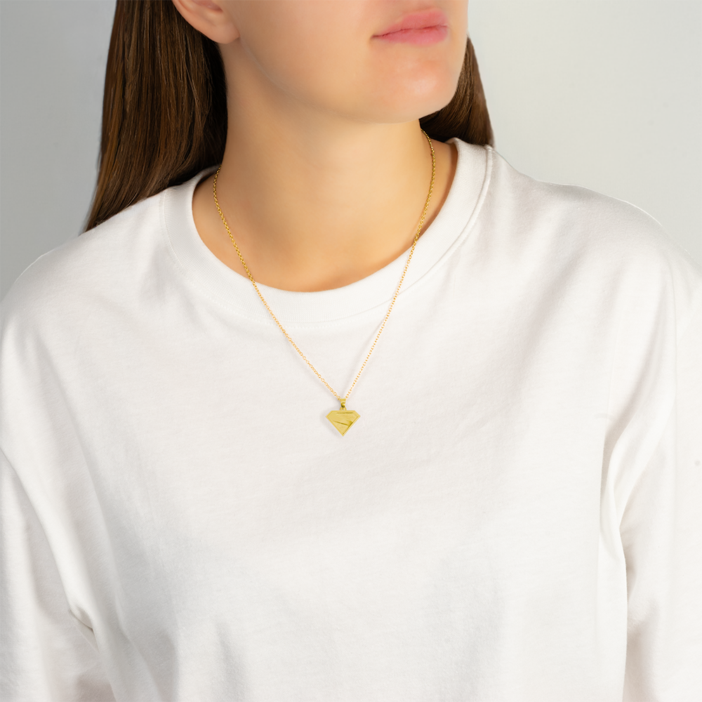 Supergirl Logo Pendant Necklace-4