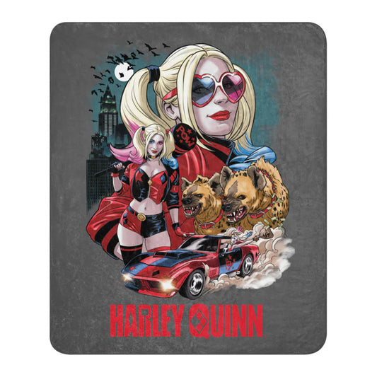 HARLEY QUINN Top Billing Sherpa Blanket