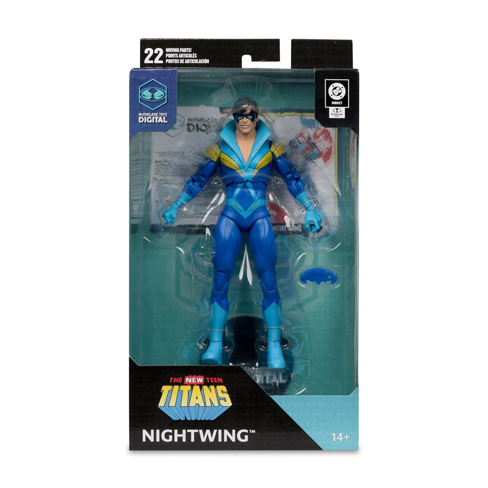 NIGHTWING (Teen Titans) McFarlane Toys DC Direct Action Figure with Digital Collectible