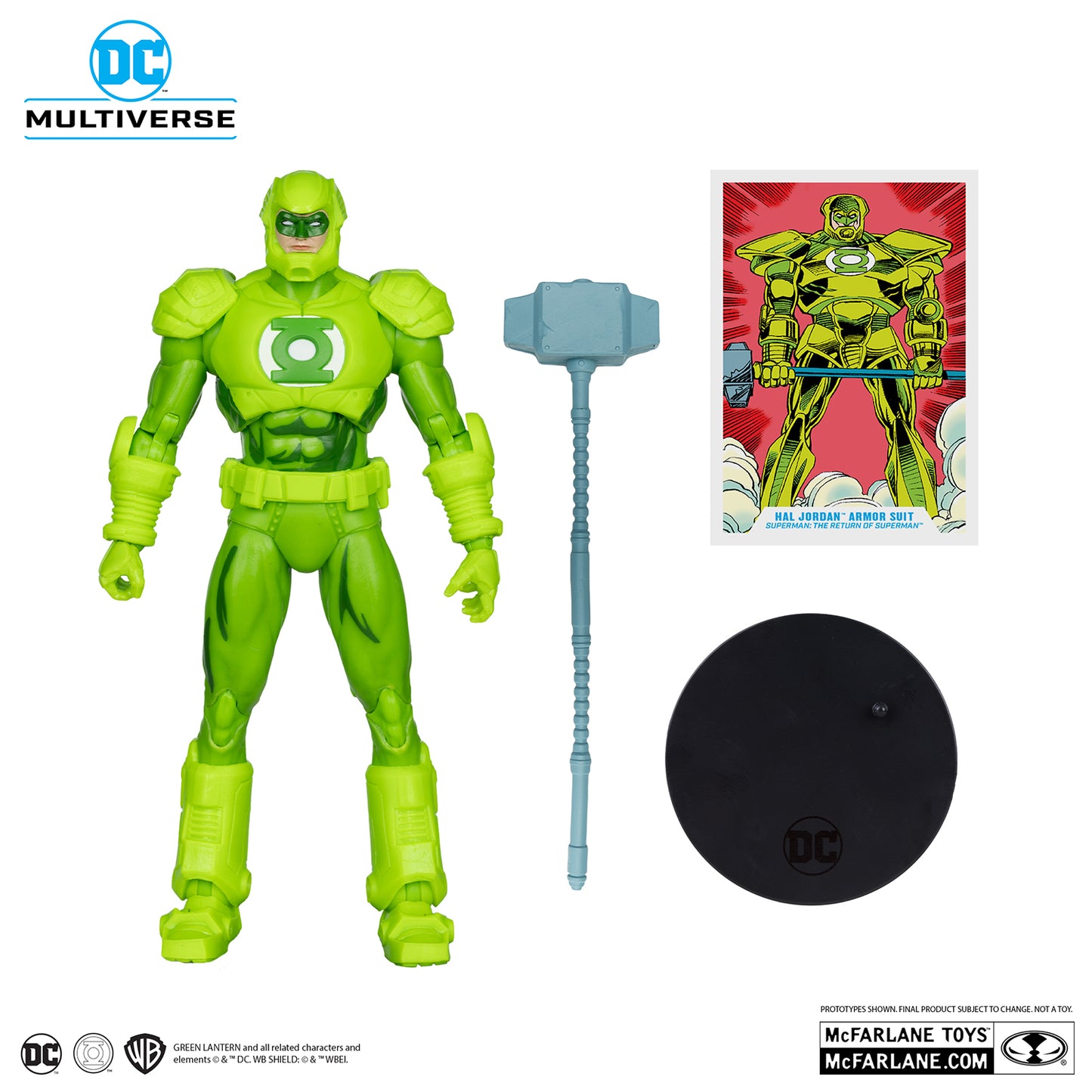 GREEN LANTERN (The Return of Superman) McFarlane Toys DC Multiverse Hal Jordan Armor Suit Action Figure