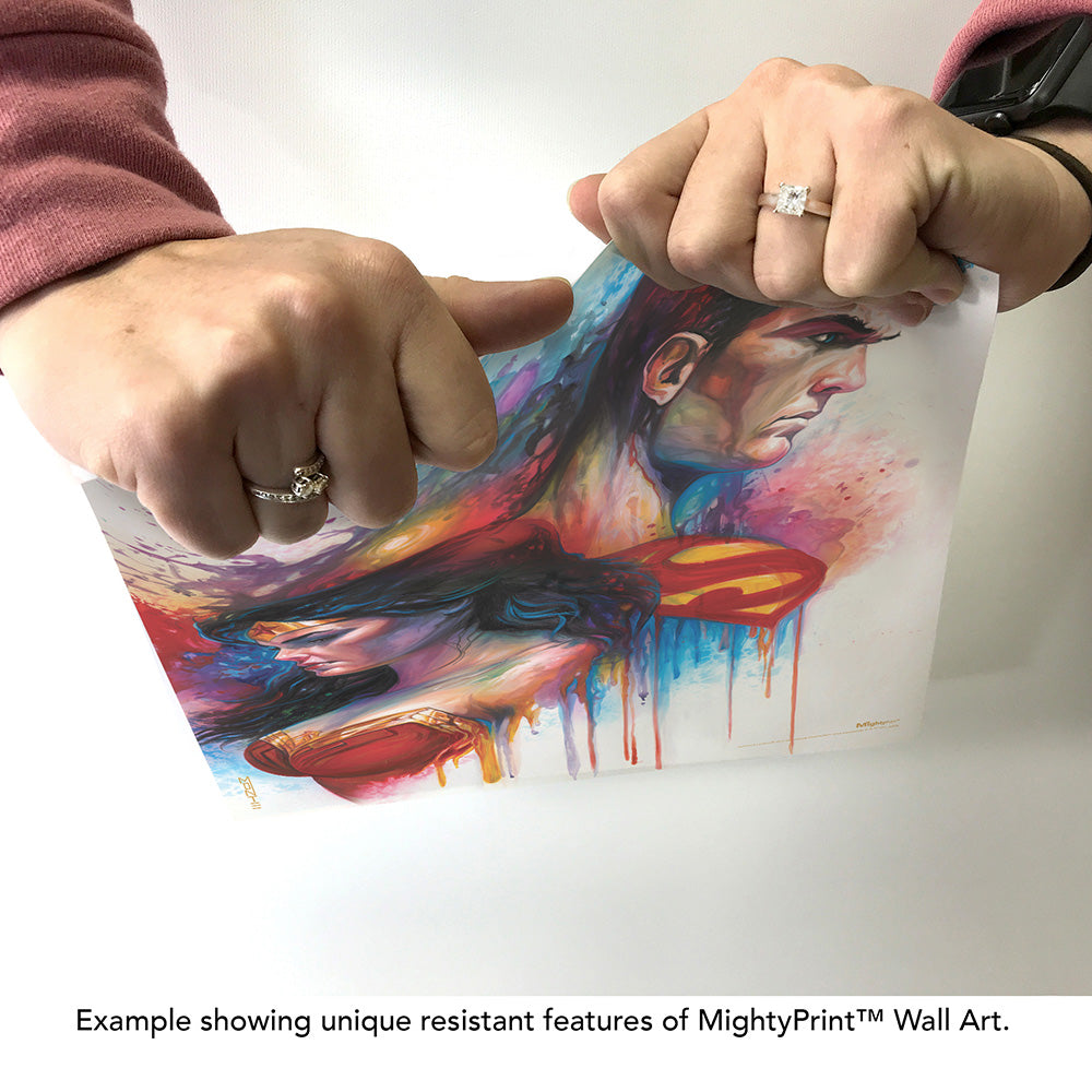 WONDER WOMAN & SUPERMAN The Brave by Monte Moore MightyPrint™ Wall Art