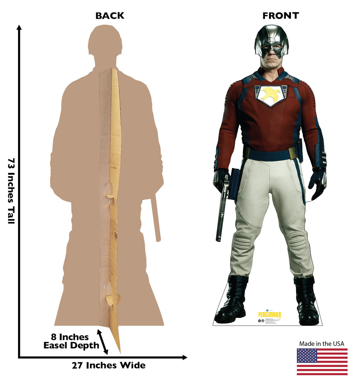 PEACEMAKER Helmet Cardboard Cutout Standee