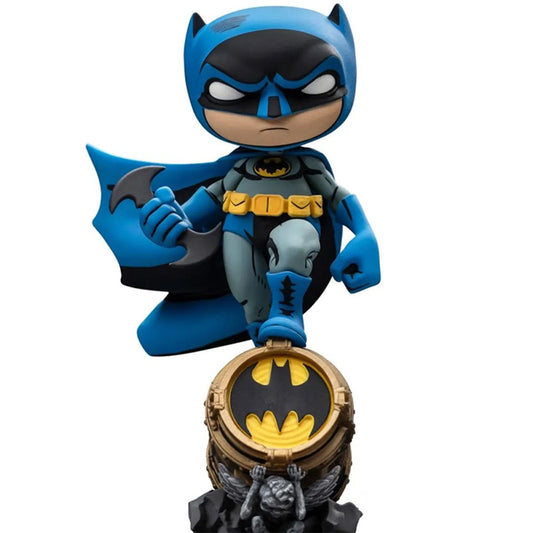 BATMAN on Bat-Signal (Blue Variant) MiniCo Vinyl Figure