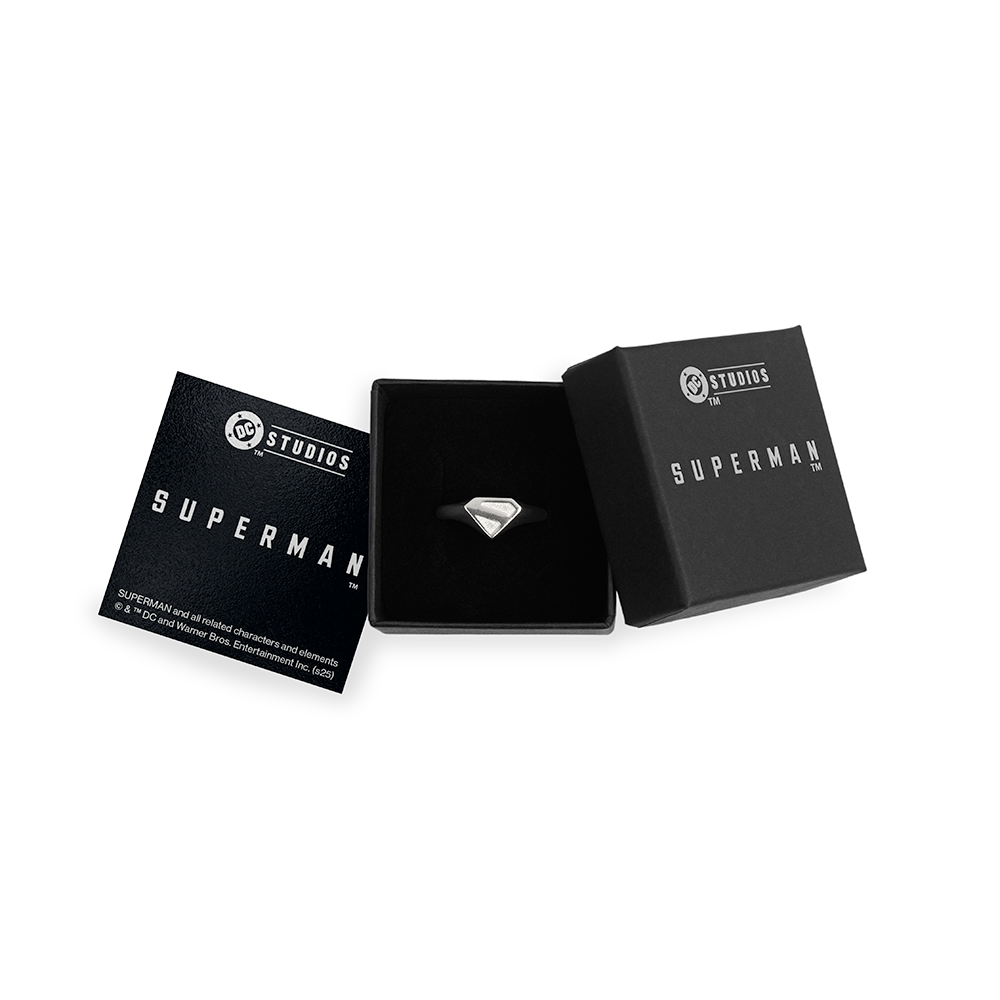 SUPERMAN (2025 Movie) S-Shield Sterling Silver Ring