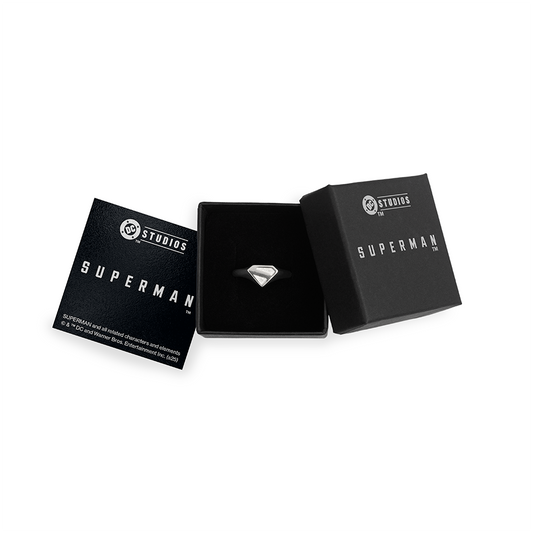 SUPERMAN (2025 Movie) S-Shield Sterling Silver Ring