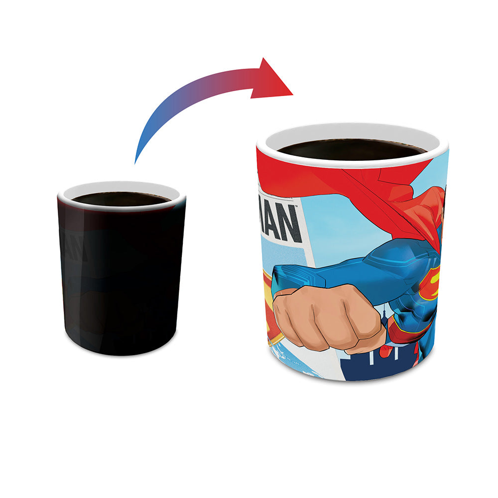 SUPERMAN (2025 Movie) A Man Can Fly Morphing Mugs® Heat-Sensitive Mug