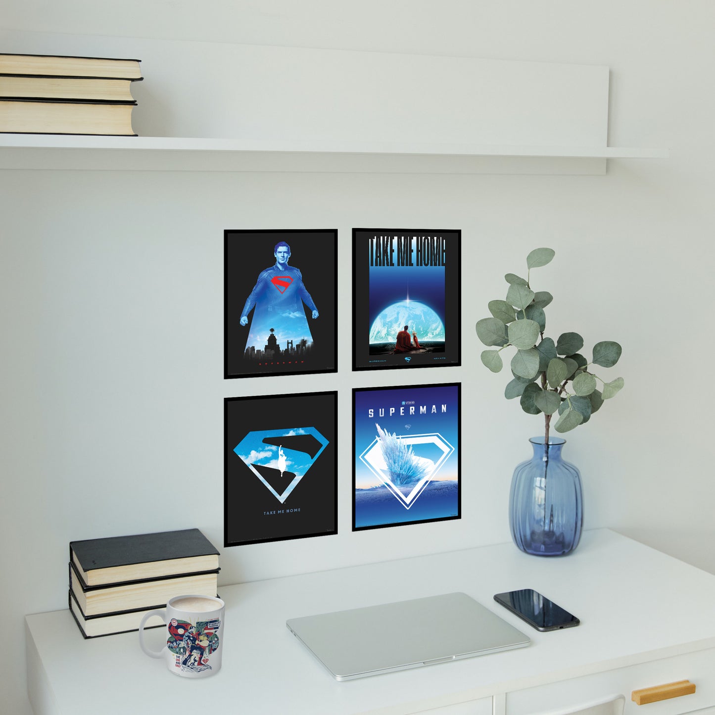 SUPERMAN (2025 Movie) Take Me Home TrendyPrint™ Wall Art Set
