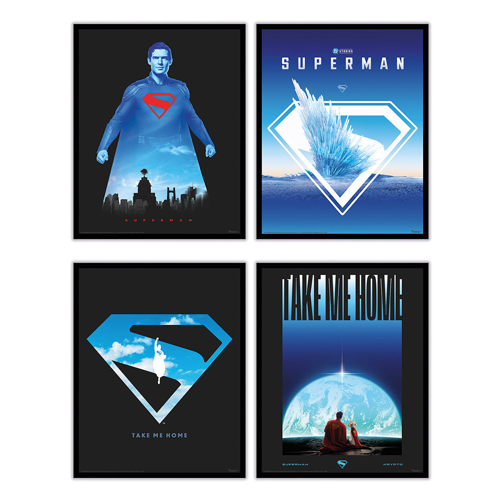 SUPERMAN (2025 Movie) Take Me Home TrendyPrint™ Wall Art Set