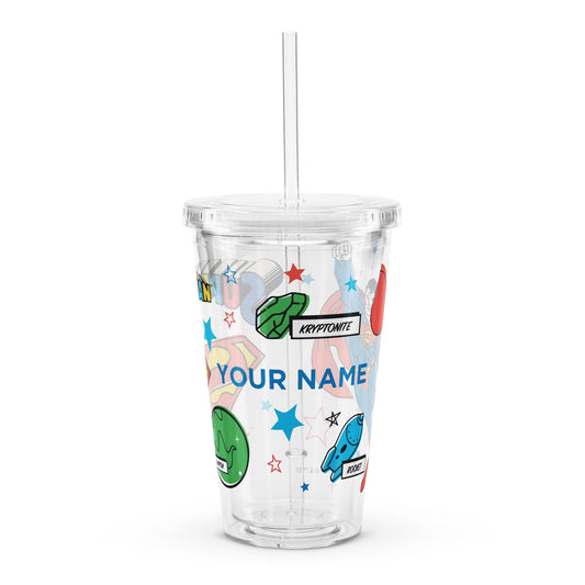 SUPERMAN Personalized Plastic Tumbler