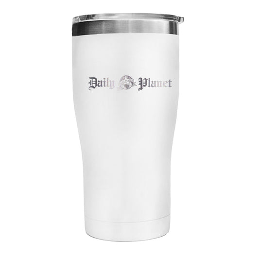 Superman (2025 movie) daily planet logo tumbler - white