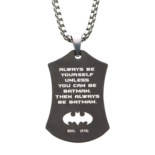 BATMAN Dog Tag Pendant Necklace