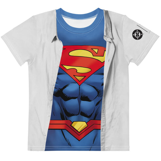 SUPERMAN Reveal In World Cosplay Kids T-Shirt White