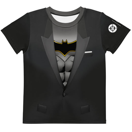 Batman Reveal In World Cosplay Kids T-Shirt White
