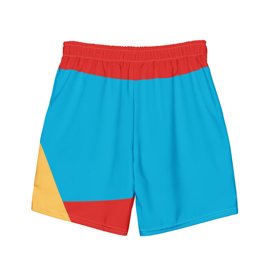 SUPERMAN (2025 Movie) S-Shield Color-Block Swim Trunks