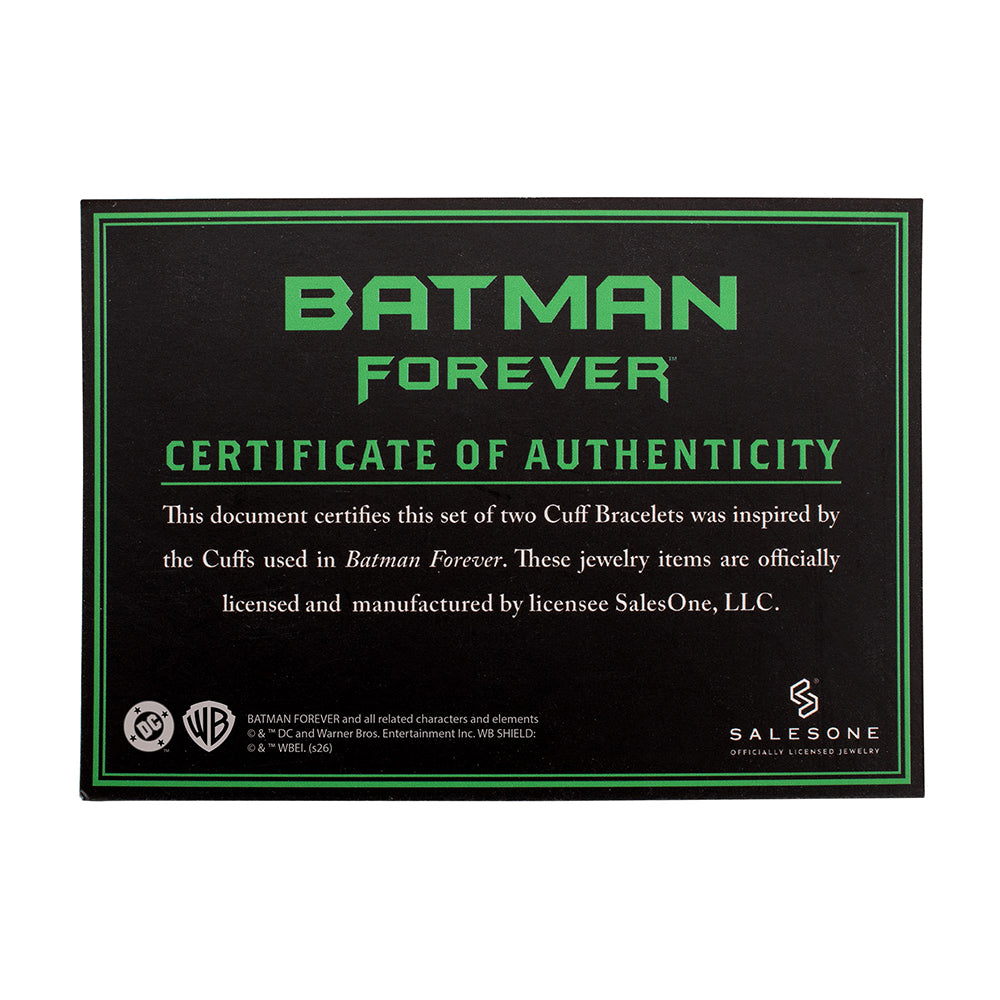 BATMAN FOREVER Bat Cuffs Bracelet Replica Collector's Box Set