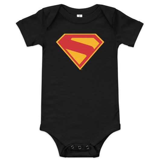 SUPERMAN (2025 Movie) S-Shield Baby Bodysuit Black