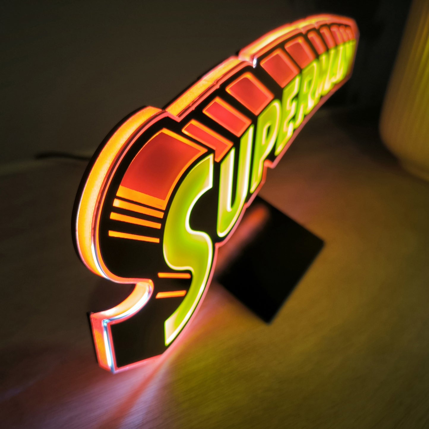 Superman Vintage LED Brandlite Logo Light-3