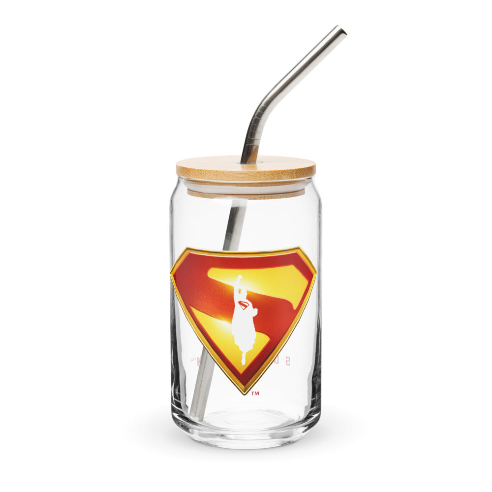 SUPERMAN (2025 Movie) Take Me Home Can-Shaped Glass