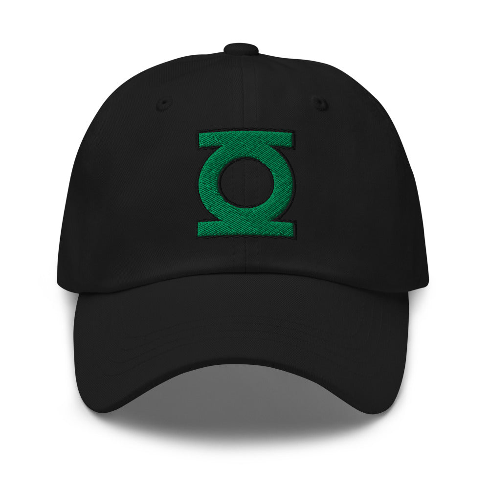 GREEN LANTERN Power Battery Embroidered Dad Hat Black