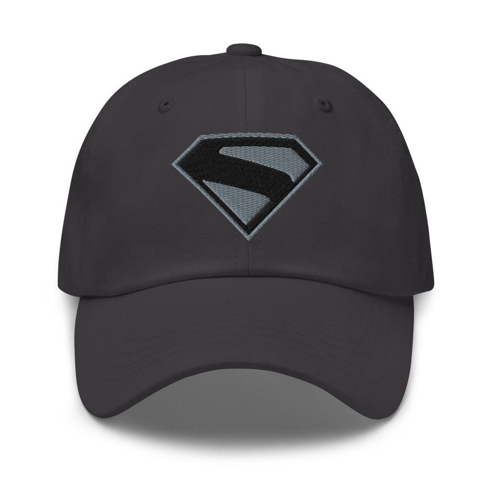 Superman 2025 Hat Black Gray S-Shield Embroidered โ DC Shop