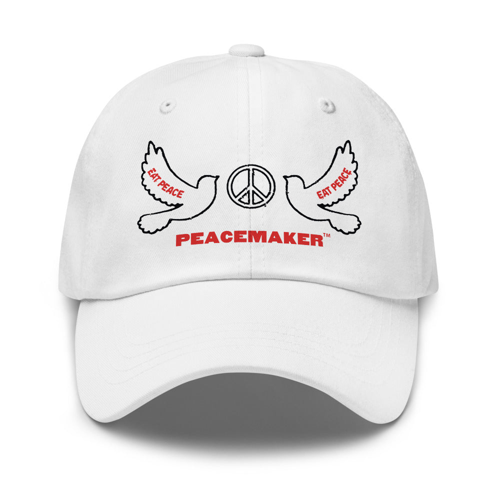 PEACEMAKER Eat Peace Motherf*#kers Classic Dad Hat White