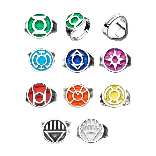 Green Lantern Adjustable Ring Set