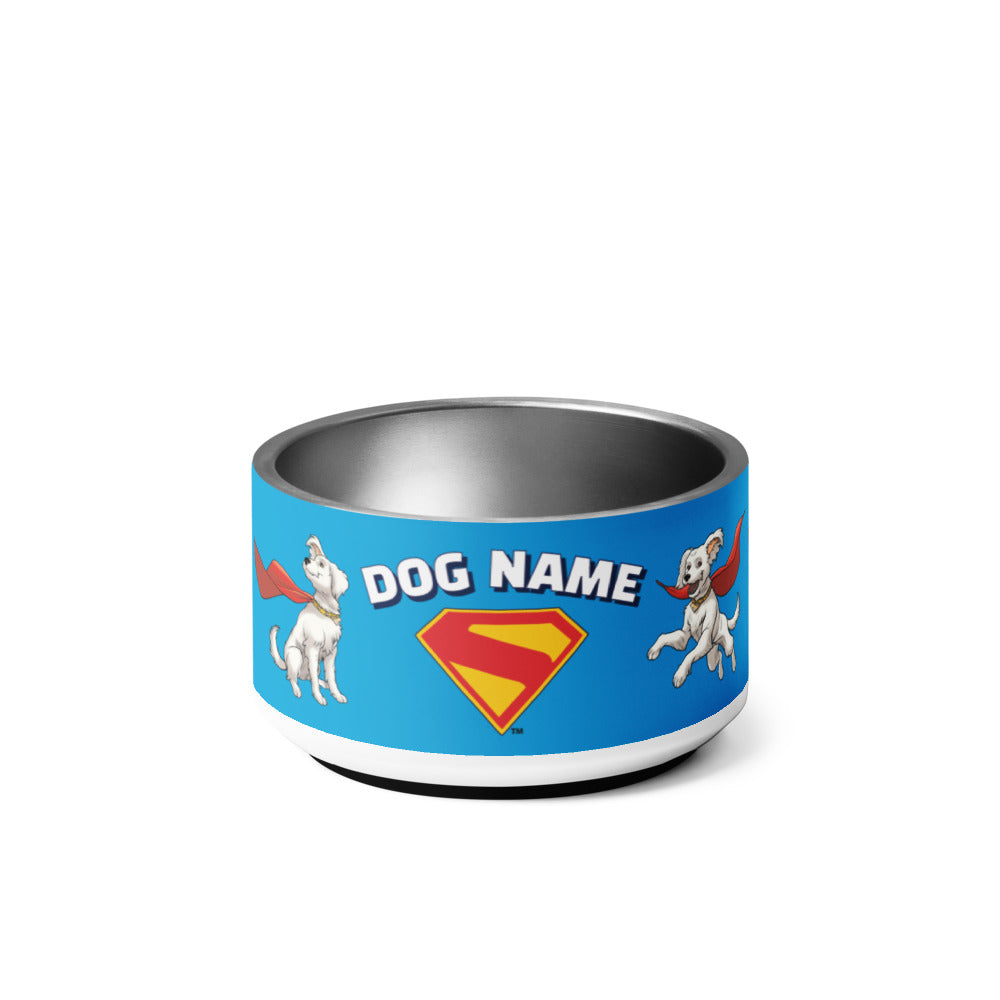 SUPERMAN (2025 Movie) Krypto Personalized Pet Bowl