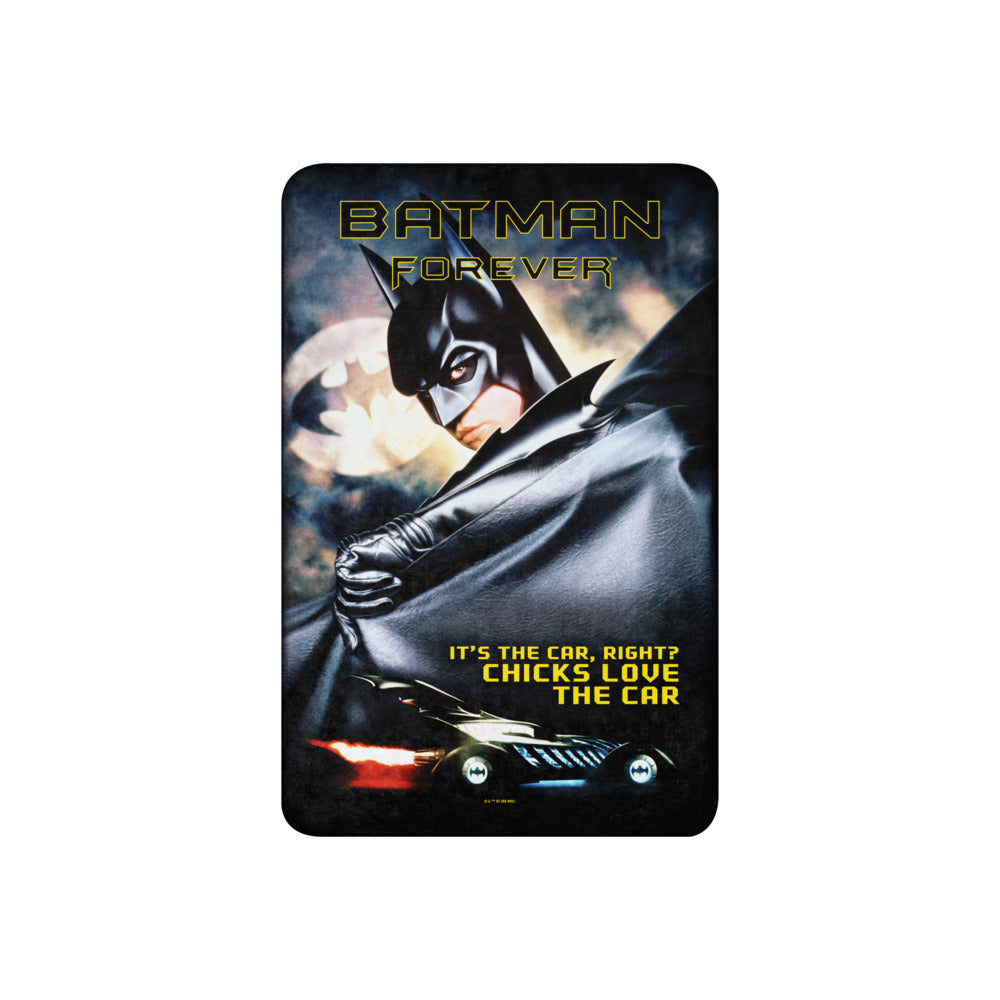 BATMAN FOREVER The Car Sherpa Blanket 37 in x 57 in