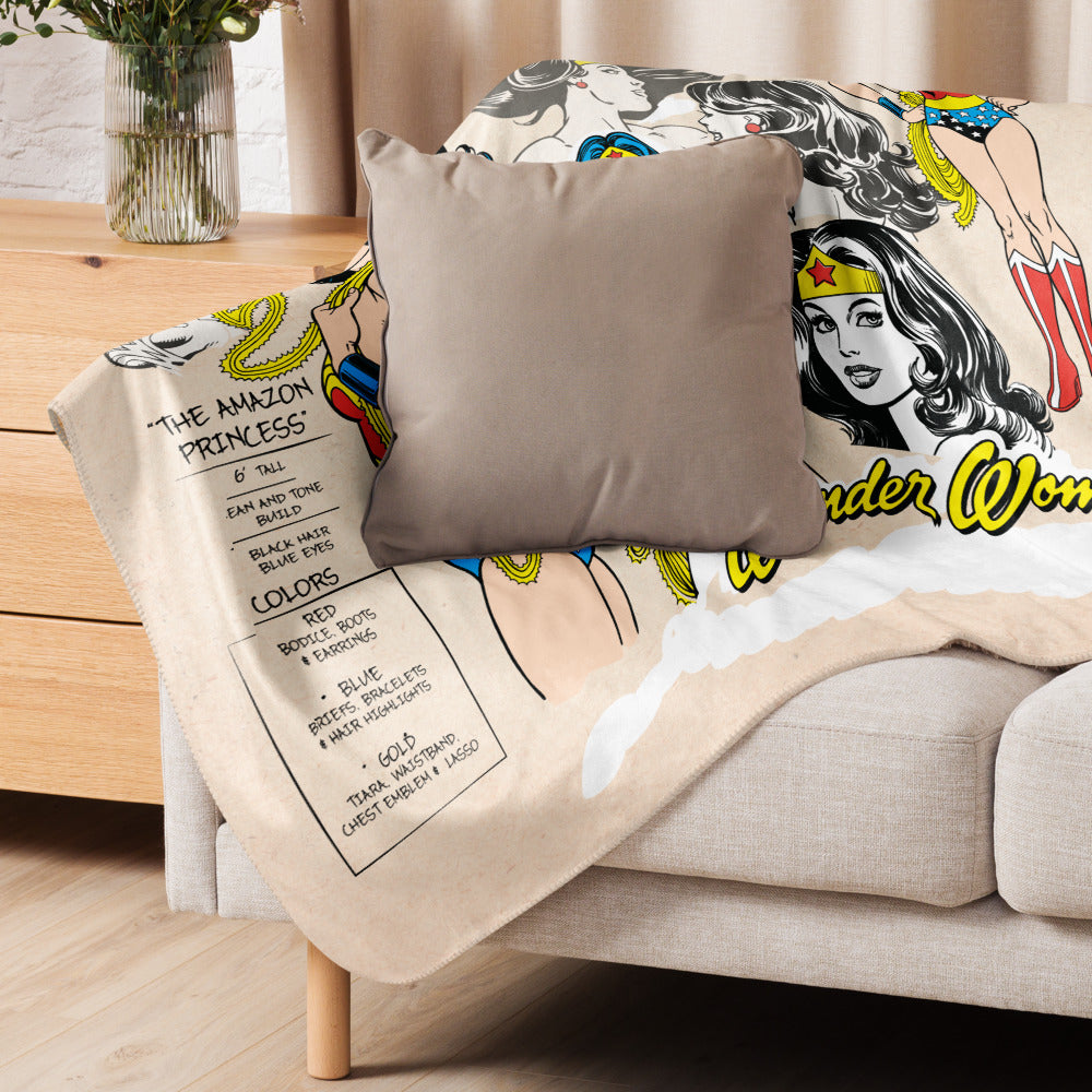 WONDER WOMAN The Amazon Princess Sherpa Blanket