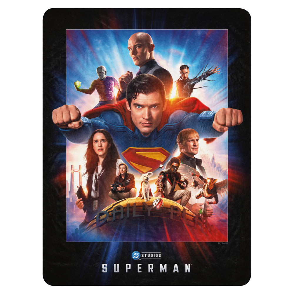 SUPERMAN 2025 Sherpa Blanket Ensemble