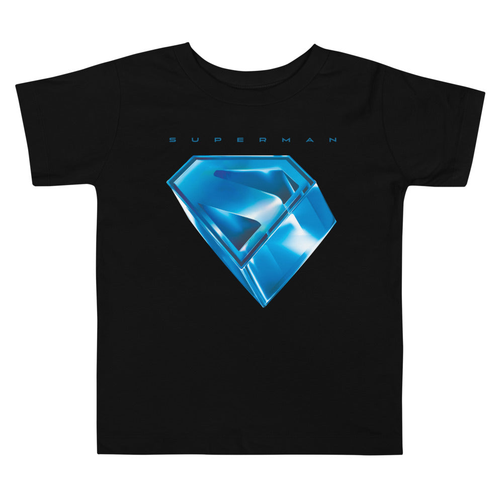 SUPERMAN (2025 Movie) Stylized S-Shield Toddler T-Shirt Black