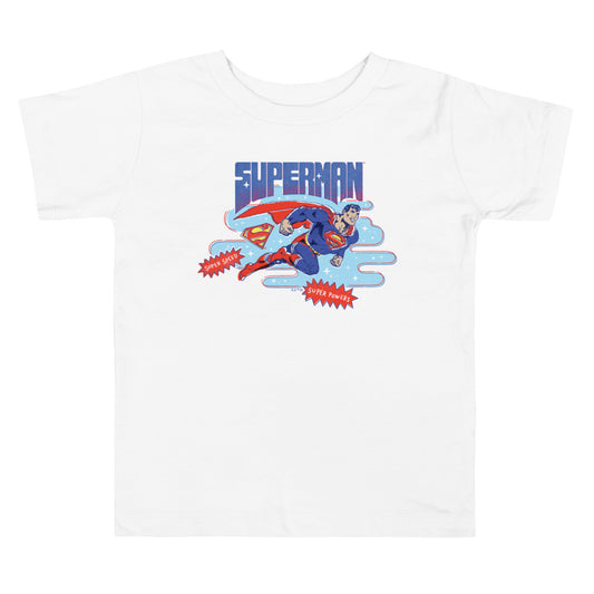 SUPERMAN Super Speed, Super Powers Toddler T-Shirt White