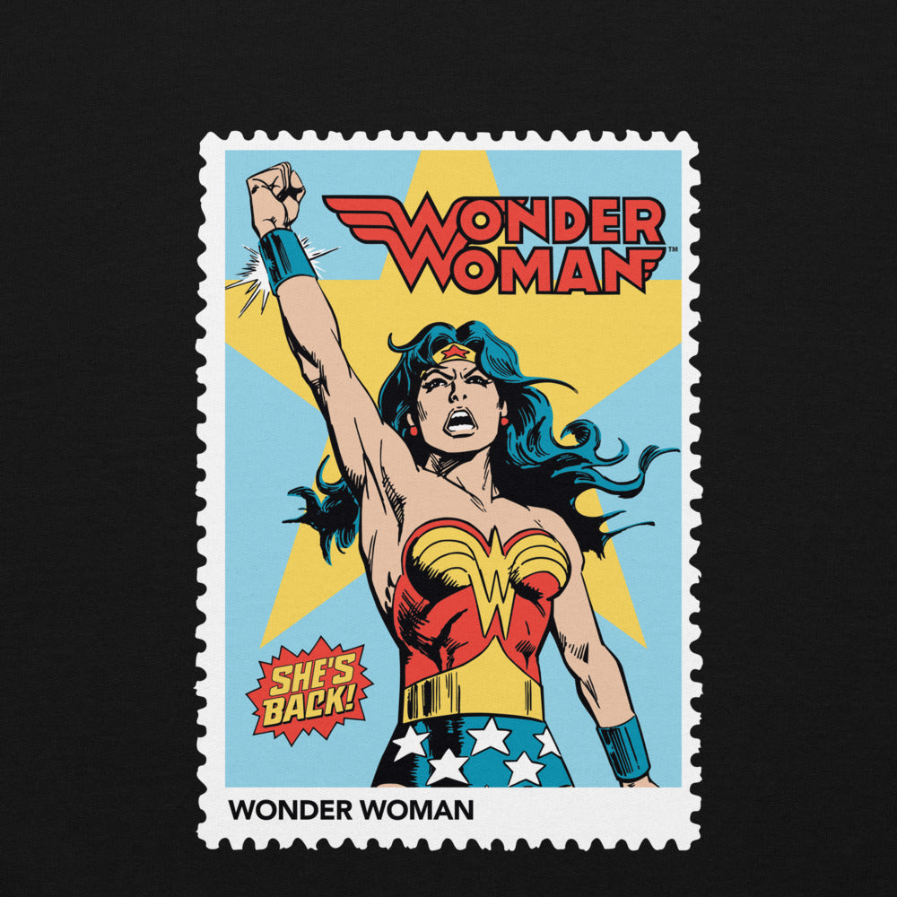 WONDER WOMAN She's Back Embroidered Sweatshirt