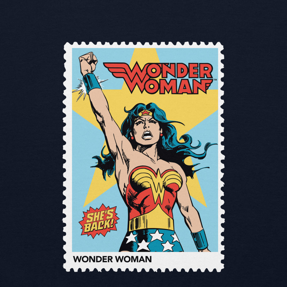 WONDER WOMAN She's Back Embroidered Sweatshirt