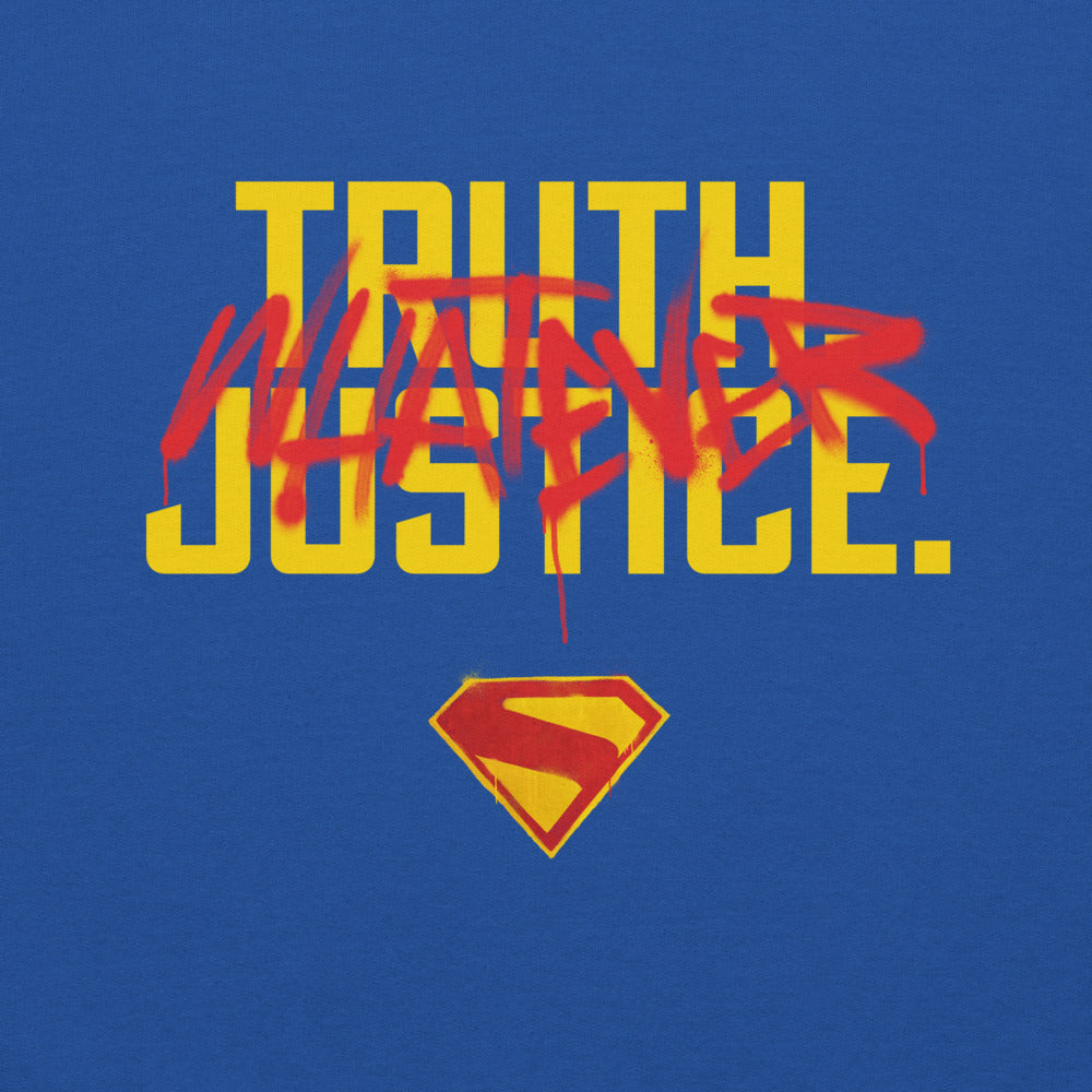 SUPERGIRL (2026 Movie) Truth Justice Whatever Crewneck Sweatshirt Royal