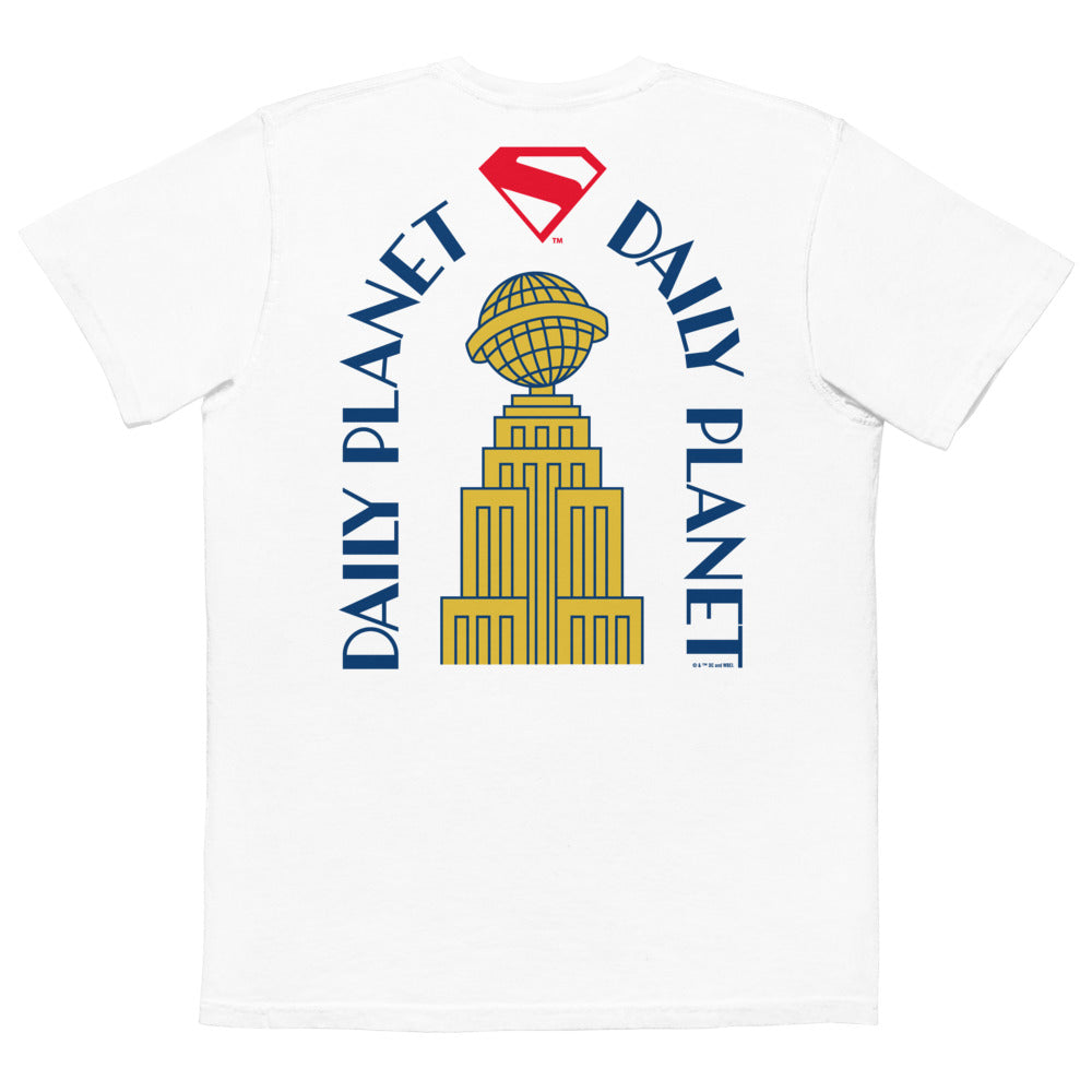 SUPERMAN (2025 Movie) Daily Planet Comfort Colors Pocket T-Shirt White