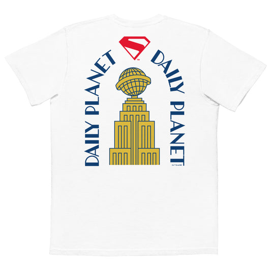 SUPERMAN (2025 Movie) Daily Planet Comfort Colors Pocket T-Shirt White