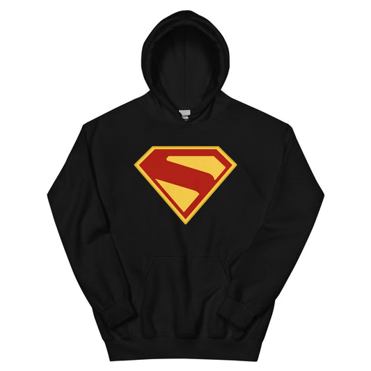 Superman 2025 hoodie - s-shield - black