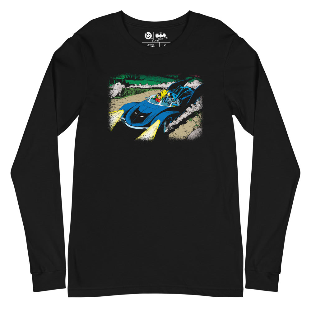 BATMAN Batmobile Long Sleeve T-Shirt Black